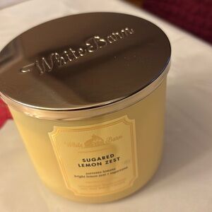 3 wick sugared lemon zest candle